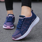 Elirah - Zapatillas casuales para caminar con cordones para mujer