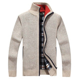 Men's knitted waistcoat – zip fastening at the front