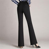 Elegant Women's Tailored High-Waisted A-Line Trousers