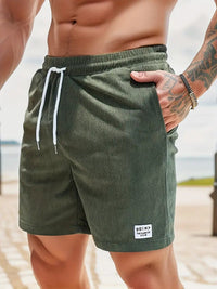 Marvello - Mens Swim Shorts With Elastic Waist Drawstring