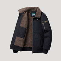 Corvein – Bomber in pile da uomo con chiusura a zip