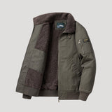 Corvein – Bomber in pile da uomo con chiusura a zip