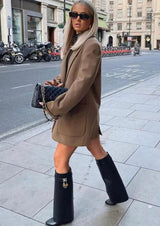 Elyndra - Stivali minimalisti da donna con tacco nascosto