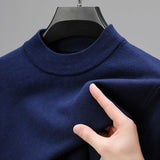 Cashmere Elegance Men's Sweater – Luxurious Comfort, Elegant Hem-6
