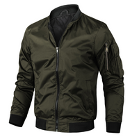 Roderic – Men’s Stand Collar Jacket with Ribbed Cuffs