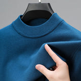 Cashmere Elegance Men's Sweater – Luxurious Comfort, Elegant Hem-4