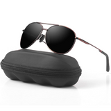 Joey | Polarized Aviator Sunglasses with UV400 Protection - Lightweight Metal Frame 4