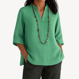 Lara | Casual Tuniek Blouse voor Dames in Luchtig Linnen voor Zomerdagen 2