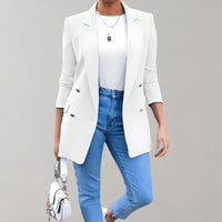 Marise – Women’s Longline Double Button Blazer