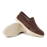 Men's Suede-Look Slip-On Loafers with Comfort Sole