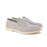 Men's Suede-Look Slip-On Loafers with Comfort Sole