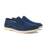 Men's Suede-Look Slip-On Loafers with Comfort Sole