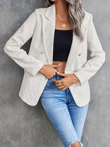 Blazer bianco sagomato da donna