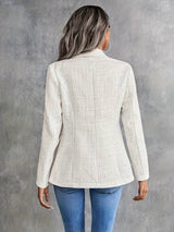 Blazer bianco sagomato da donna