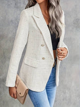 Blazer bianco sagomato da donna