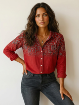 Chemise boutonnée pour femme Airy Botanical