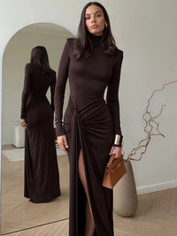 Lunarie - Rüschiges elegantes Maxikleid
