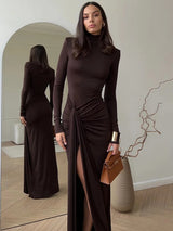 Lunarie - Rüschiges elegantes Maxikleid