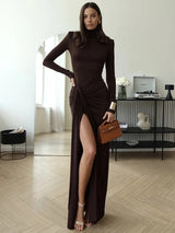Lunarie - Rüschiges elegantes Maxikleid