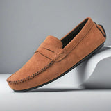 Winslow - Men's Suede Loafers with Classic Penny Design