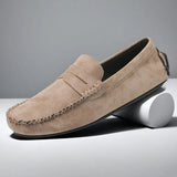 Winslow - Men's Suede Loafers with Classic Penny Design