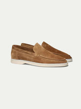 Men's Suede-Look Slip-On Loafers with Comfort Sole