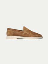 Men's Suede-Look Slip-On Loafers with Comfort Sole