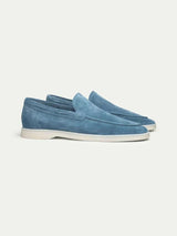 Men's Suede-Look Slip-On Loafers with Comfort Sole