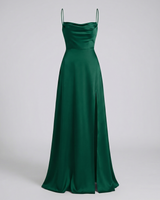 Lozendra - Robe longue élégante pour femme avec fente latérale