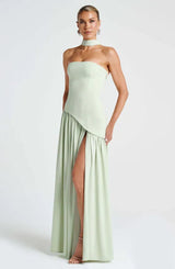 Lozendra - Strapless Flowing Maxi Dress