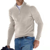 Thorellan – Wollmischpullover mit halbem Reißverschluss für Herren