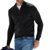 Thorellan – Wollmischpullover mit halbem Reißverschluss für Herren