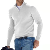 Thorellan – Wollmischpullover mit halbem Reißverschluss für Herren