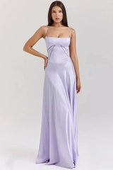 Silky Satin Floor-Length Dress