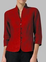 Button-Down Blouse for Women - Image 4
