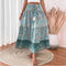 Jupe longue boho en coton mélangé léger - Édition Automne