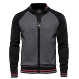 Ravello – Zip Knit Cardigan With Stand Collar