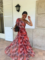 Tolinda - Robe maxi en mesh à une épaule