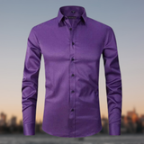 Chemise classique extensible sans plis
