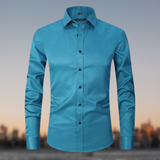 Chemise classique extensible sans plis