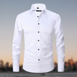 Chemise classique extensible sans plis