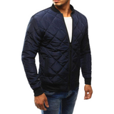 Veste bomber matelassée avec poignets côtelés pour hommes