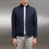 Veste d'hiver matelassée avec col montant pour homme