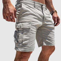 Shorts cargo d'été pour hommes, longueur genou