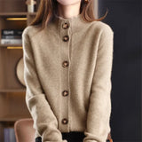 Elanara – Kaschmir-Cardigan mit Knopfleiste für Damen