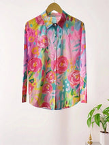 Blouse femme avec imprimé ludique et tissu léger