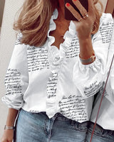 Hannelle – Elegant Ruffle Wrap Blouse Women