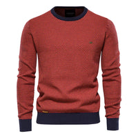 Caelen – Suéter de punto para hombre con estampado geométrico