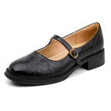 Zapatos Mary Jane de cuero clásico y cómodo