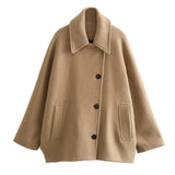 Calvera – Damen Oversize Wollmischjacke
